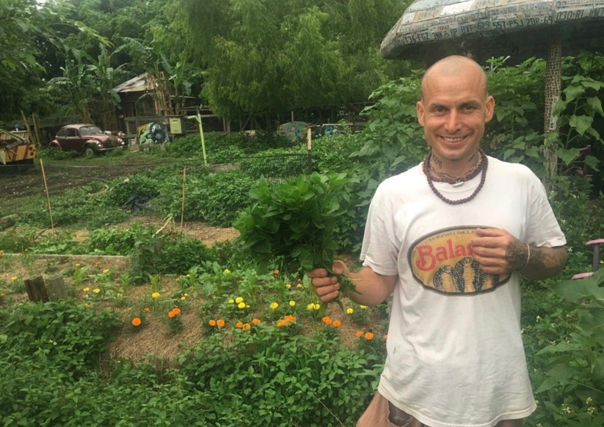Robert in the garden